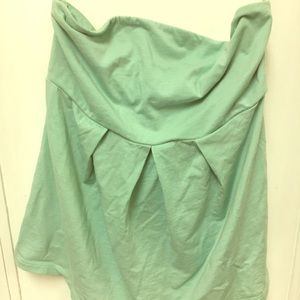 Limited strapless top.